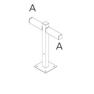 AR T4505C30 Walking - stojna 600 - 2x180° hlavy - A 60h - ARTEMIDE