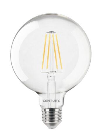 CEN ING95-082740 LED FILAMENT GLOBE 95mm ČIRÁ 8W E27 4000K 1055Lm 360d 95x140mm IP20  - CENTURY