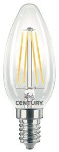 CEN INM1-061440 LED FILAMENT SVÍČKA ČIRÁ 6W E14 4000K 806Lm 360d 35x98mm IP20  - CENTURY