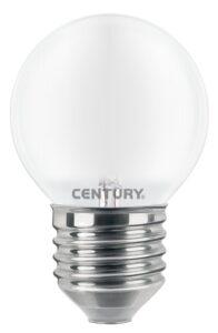 CEN INSH1GD-042740 LED FILAMENT MINI GLOBE SATEN 4W E27 4000K 470Lm 360d DIMM 45x72mm IP20  - CENTURY