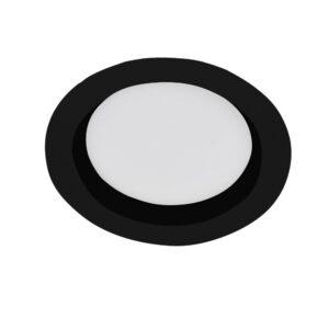 KHL K53300.01.RF.BK-BK.OP.ST.8.30 533001RBBO3   Zápustné svítidlo LACUS BLACK LED IP44 7W 3000K 686lm 108mm - KOHL-Lighting (starý kód: KHL K53300.BK.3K)