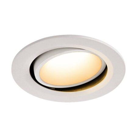 LA 1003641 NUMINOS® MOVE DL L vnitřní LED zápustné stropní svítidlo bílá/bílá 2700 K 40° otočné a výkyvné - BIG WHITE (SLV)