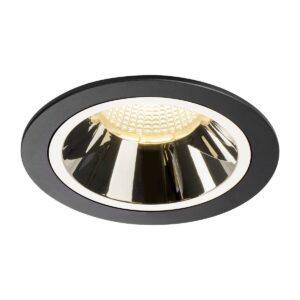 LA 1003942 NUMINOS® DL L vnitřní LED zápustné stropní svítidlo černá/chrom 3000 K 40° - BIG WHITE (SLV)