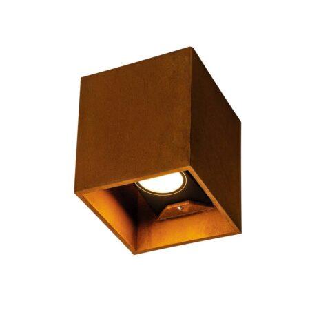 LA 1004650 RUSTY® UP/DOWN WL venkovní LED nástěnné přisazené svítidlo hranaté rezavé CCT switch 3000/4000 K - BIG WHITE (SLV)