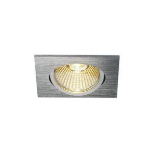 LA 114396 NEW TRIA 68 LED čtvercová sada česaný hliník 230V/500mA LED 9W 38° 3000K - BIG WHITE (SLV)