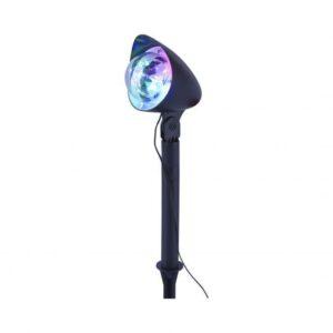 LD 19035-18 DISCO Zahradní zápich černý LED 3W RGB IP44 s DISCO efektem - LEUCHTEN DIREKT / JUST LIGHT