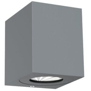 NOR 49711010 Venkovní nástěnné svítidlo Canto Kubi 2 2x6W LED šedá čirá - NORDLUX