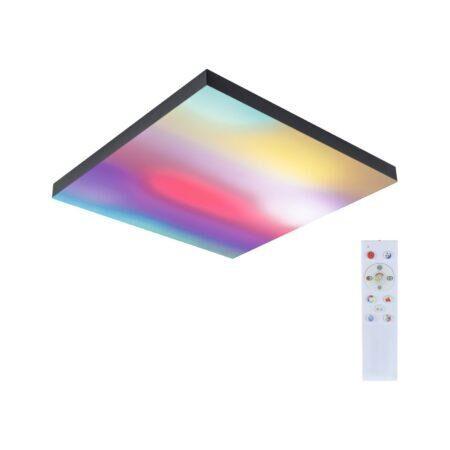 P 79908 LED Panel Velora Rainbow dynamicRGBW hranaté 450x450mm RGBW černá - PAULMANN