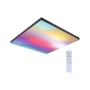 P 79909 LED Panel Velora Rainbow dynamicRGBW hranaté 595x595mm RGBW černá - PAULMANN