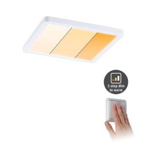 P 92993 LED vestavné svítidlo Areo VariFit IP44 hranaté 175x175mm 13W bílá mat WarmDim 3-krokové-stmívatelné - PAULMANN