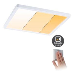 P 92994 LED vestavné svítidlo Areo VariFit IP44 hranaté 230x230mm 16W 2.000K bílá mat WarmDim 3-krokové-stmívatelné - PAULMANN