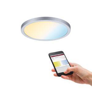 P 93045 Smart Home Zigbee LED vestavné svítidlo Areo VariFit IP44 kruhové 175mm 13W matný chrom měnitelná bílá - PAULMANN