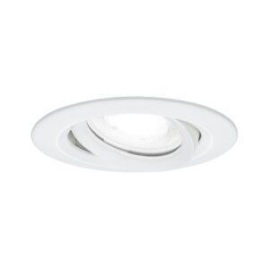 P 93672 Vestavné svítidlo LED Nova Plus kruhové 1x6W GU10 bílá mat výklopné stmívatelné 936.72 - PAULMANN