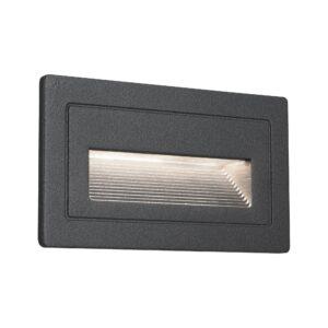 P 94383 Venkovní vestavné svítidlo do zdi Long LED černá IP44 4W 230V teplá bílá 210x60mm - PAULMANN