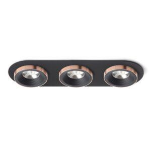 RED R13249 SHARM R III zápustná černá/černá měď 230V LED 3x10W 24° 3000K - RED - DESIGN RENDL