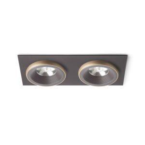 RED R13257 SHARM SQ II zápustná hnědá/perleťová zlatá 230V LED 2x10W 24° 3000K - RED - DESIGN RENDL