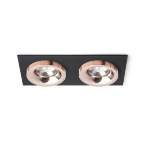 RED R13258 SHARM SQ II zápustná černá měď/měď 230V LED 2x10W 24° 3000K - RED - DESIGN RENDL