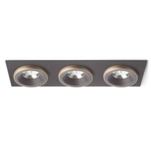 RED R13262 SHARM SQ III zápustná hnědá/perleťová zlatá 230V LED 3x10W 24° 3000K - RED - DESIGN RENDL